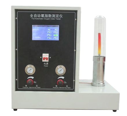 ASTM D 2863 نوع الشاشة اللمسية مقياس مؤشر الأكسجين الحد الأوتوماتيكي لجهاز اختبار حرق المطاط البلاستيكي